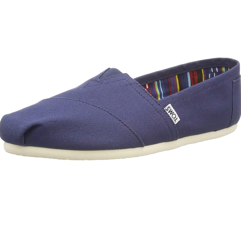 Toms navy shoes - 6.5